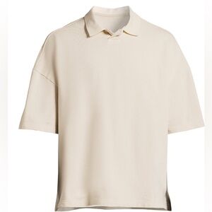 No Boundaries Mens & Big Mens Oversize French Terry Polo Shirt